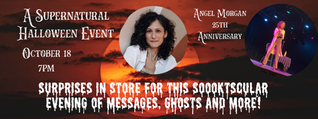 Angel Morgan Psychic 25th Anniversary Tour! show poster
